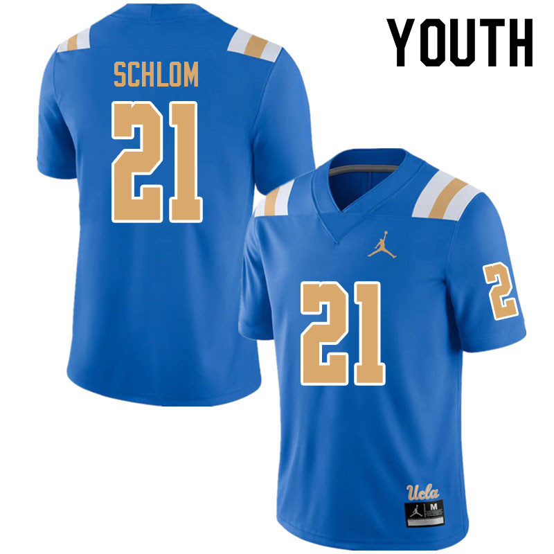 Jordan Brand Youth #21 Bradley Schlom UCLA Bruins College Football Jerseys Sale-Blue - Click Image to Close